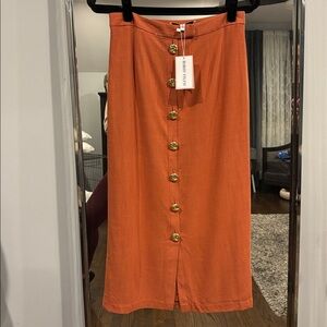 Alexia Admor linen midi skirt size 6